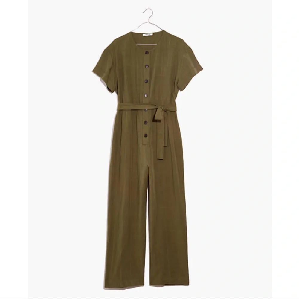 Madewell - Short Sleeve Belted Jumpsuit NWT - Picture 3 of 3